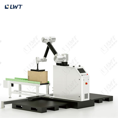 Versiegelung von Kartonaufrichtern am Ende der Linie Automatischer Palettierer/Roboterstapler (Αυτοματοποιημένος παλαιτιστής/ρομποτικοποιητής)